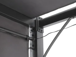 Pergula De Jardim Led Cinzento Escuro 310 X 310 Cm Parga