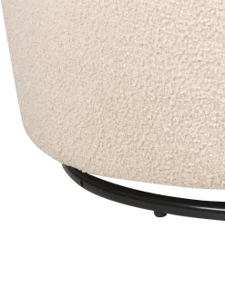 Poltrona Em Tecido Boucle Creme Davik