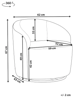 Poltrona Em Tecido Boucle Creme Davik