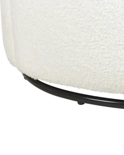 Poltrona Em Tecido Boucle Branco Davik