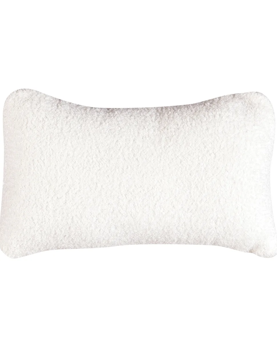 Poltrona Em Tecido Boucle Branco Otsby