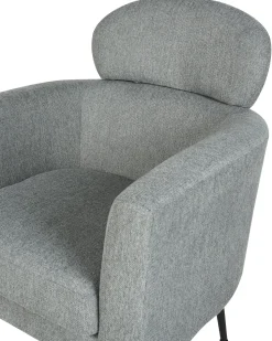 Poltrona Em Tecido Cinzento Soby