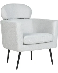 Poltrona Em Tecido Cinzento Claro Soby