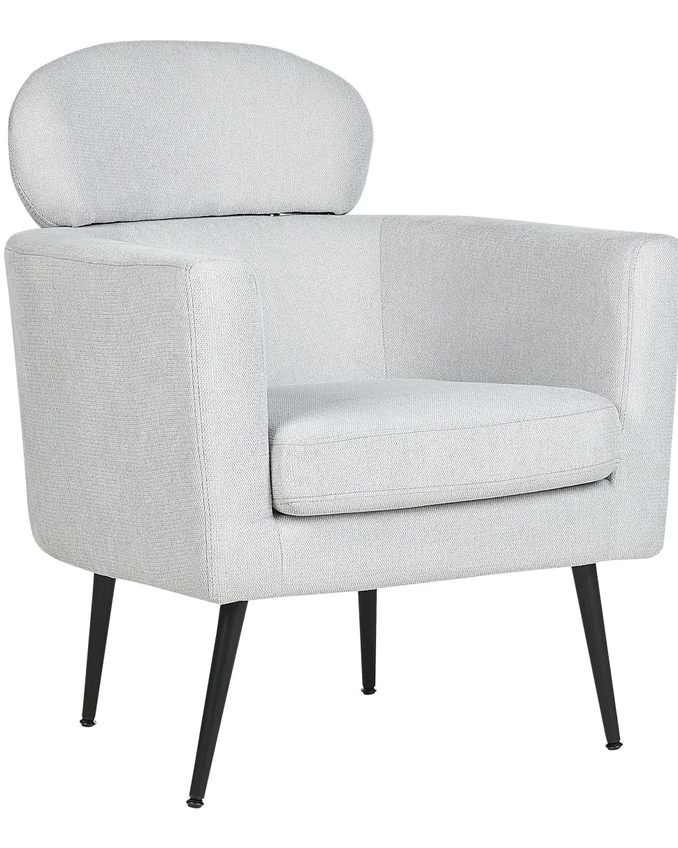 Poltrona Em Tecido Cinzento Claro Soby