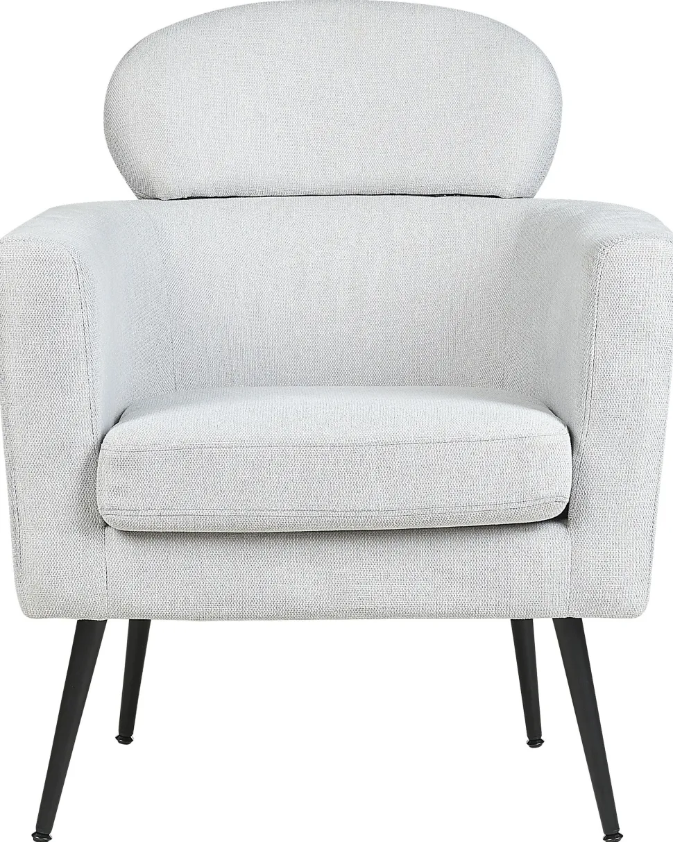 Poltrona Em Tecido Cinzento Claro Soby