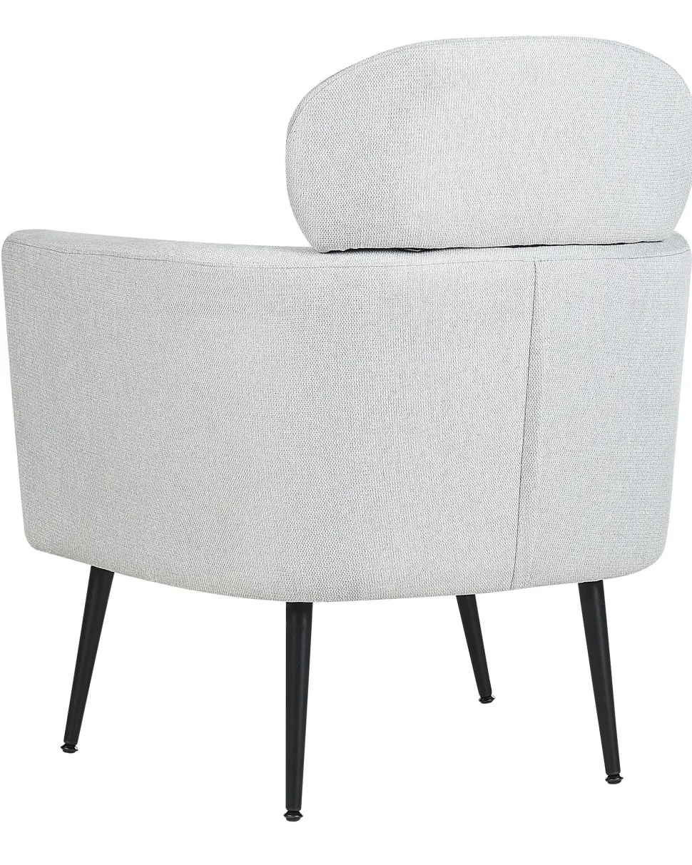 Poltrona Em Tecido Cinzento Claro Soby