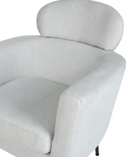 Poltrona Em Tecido Cinzento Claro Soby