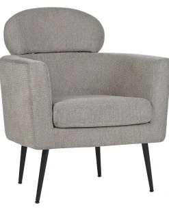 Poltrona Em Tecido Taupe Soby