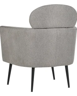 Poltrona Em Tecido Taupe Soby