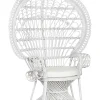Poltrona Pavao De Rattan Branca Emmanuelle