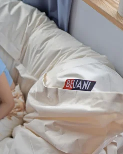 Pufe Almofada Branco E Creme 140 X 180 Cm Fuzzy