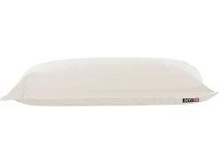 Pufe Almofada Branco E Creme 140 X 180 Cm Fuzzy