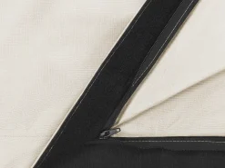 Pufe Almofada Branco E Creme 140 X 180 Cm Fuzzy