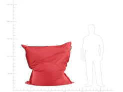 Pufe Almofada Vermelho 140 X 180 Cm Fuzzy