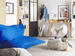 Pufe Almofada Xxl Azul 180 X 230 Cm Fuzzy