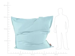 Pufe Almofada Xxl Azul Claro 180 X 230 Cm Fuzzy