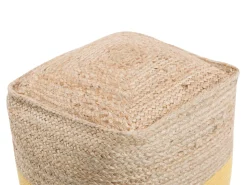 Pufe Amarelo 44 X 44 Cm Kirama