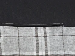 Pufe Poltrona Padrao Xadrez E Cinzento Linen Drop