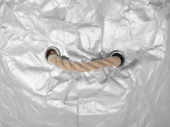 Pufe Poltrona Prateado Drop