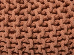 Pufe Redondo Em Tricot Cobre 40 X 25 Cm Conrad