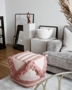 Pufe Rosa 40 X 44 Cm Kochi