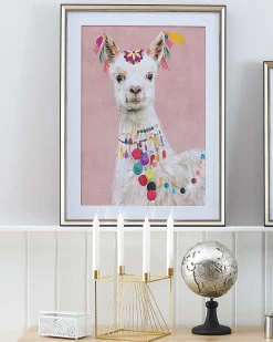 Quadro Com Moldura 30 X 40 Cm Rosa Balala