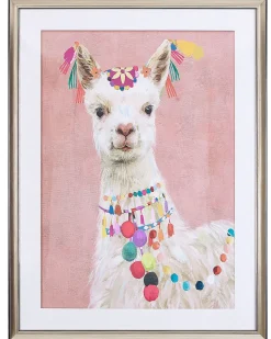 Quadro Com Moldura 60 X 80 Cm Rosa Balala