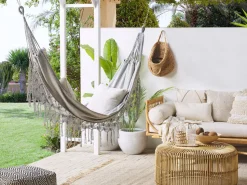 Rede De Jardim Em Algodao Cinzento Claro Rocca