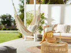 Rede De Jardim Em Algodao Creme Vercelli