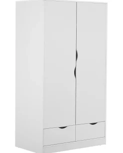 Roupeiro Com 2 Portas E 2 Gavetas Branco 180 Cm Bremen