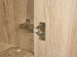 Roupeiro Com 2 Portas E Gaveta Castanho Claro 180 Cm Schwedt