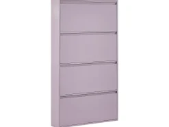 Sapateira Com 4 Gavetas Em Metal Violeta Torrens