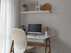 Secretaria Branca Com 2 Gavetas 120 X 70 Cm Sheslay