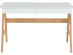 Secretaria Branca Com 2 Gavetas 120 X 70 Cm Sheslay