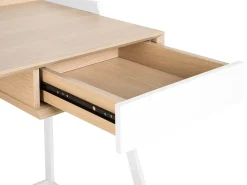 Secretaria Branca E Castanha Clara Com 1 Gaveta 120 X 60 Cm Quito