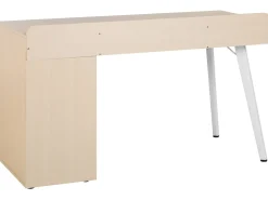 Secretaria Branca E Castanha Clara Com 3 Gavetas 130 X 60 Cm Caracas
