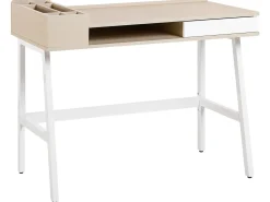 Secretaria Branca E Castanha Clara Com 1 Gaveta 100 X 55 Cm Paramaribo