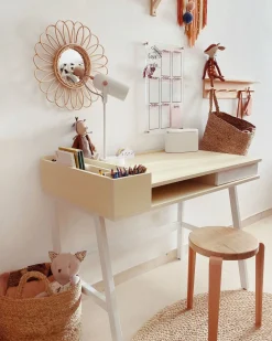 Secretaria Branca E Castanha Clara Com 1 Gaveta 100 X 55 Cm Paramaribo