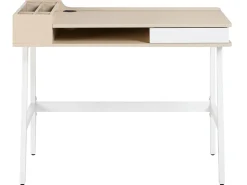 Secretaria Branca E Castanha Clara Com 1 Gaveta 100 X 55 Cm Paramaribo