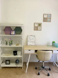 Secretaria Castanha Clara Com 2 Gavetas 120 X 48 Cm Clarita