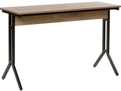 Secretaria Castanha Escura E Preta 120 X 48 Cm Creek