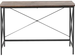 Secretaria Castanha Escura E Preta 115 X 60 Cm Futon