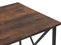 Secretaria Castanha Escura E Preta 115 X 60 Cm Futon