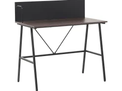Secretaria Com Efeito Madeira Escura 100 X 50 Cm Hastings