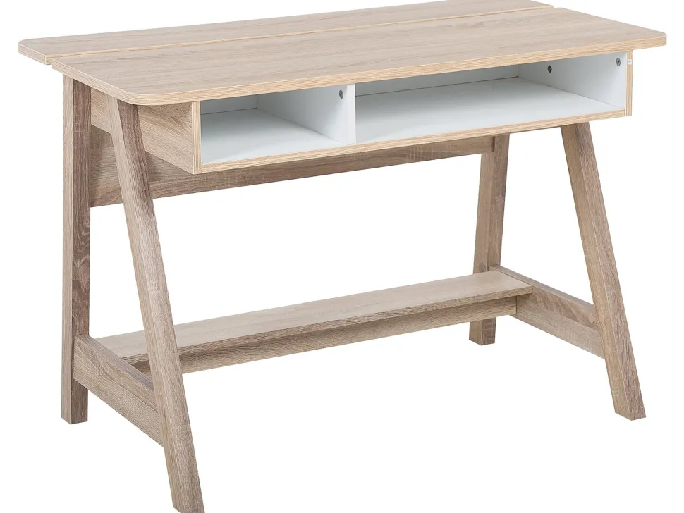 Secretaria Em Madeira Clara 110 X 60 Cm Jackson
