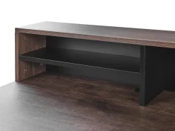 Secretaria Em Madeira Escura 100 X 50 Cm Harison