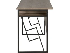 Secretaria Em Madeira Escura E Preto 120 X 60 Cm Forres