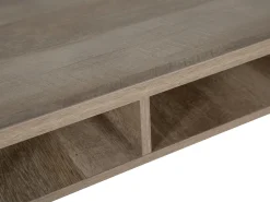 Secretaria Em Madeira Escura E Preto 120 X 60 Cm Forres