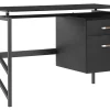 Secretaria Preta Com 2 Gavetas 117 X 57 Cm Moriton