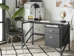 Secretaria Preta Com 2 Gavetas 117 X 57 Cm Moriton